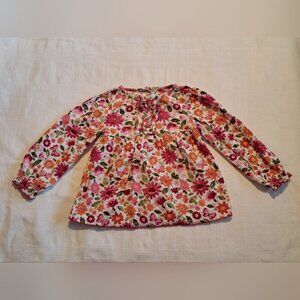 Gymboree girls size 5T Butterfly Girl corduroy long sleeve shirt VGUC